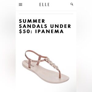Ipanema Rose Gold Sandal